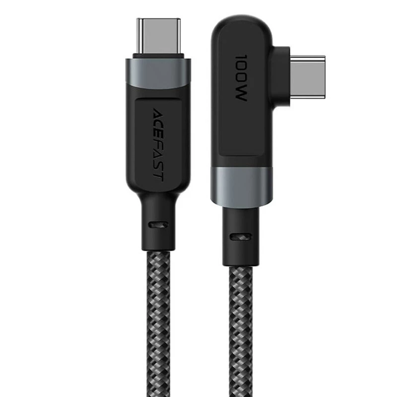 

Дата кабель Acefast C5-03 USB-C to USB-C 100W right angled aluminum alloy (2m) (Black)