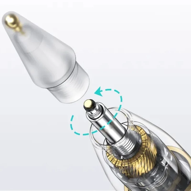 Стилус Usams US-ZB264 Transparent Magnetic Charding Tilt-sensitive Active Touch for iPad – Transparent black. Фото 6 з 7