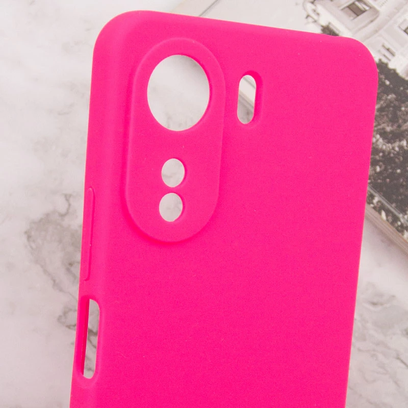 Чохол Silicone Case Lakshmi Premium із закритою камерою для Xiaomi Redmi 13C – Рожевий / Barbie pink. Фото 12 з 12