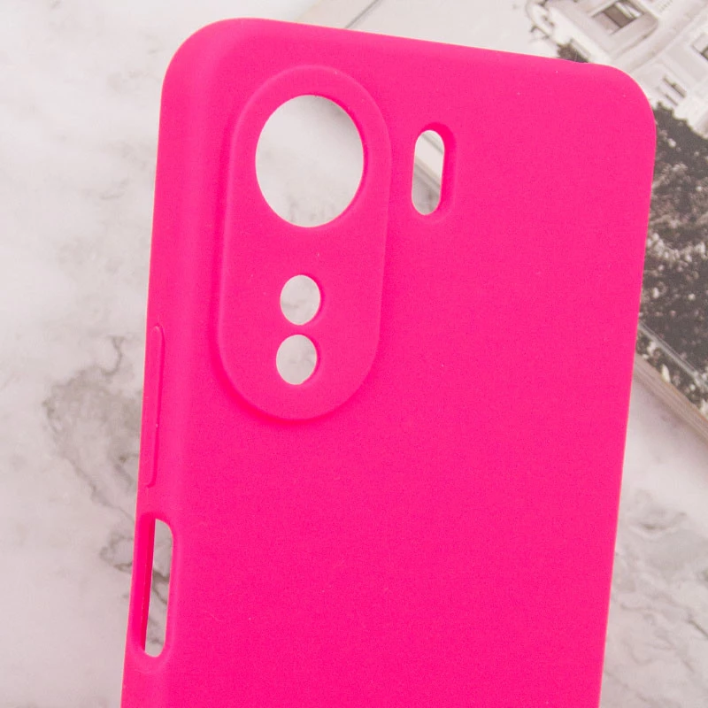 Чохол Silicone Case Lakshmi Premium з закритою камерою на Xiaomi Redmi 13C – Рожевий / Barbie pink. Фото 12 з 12