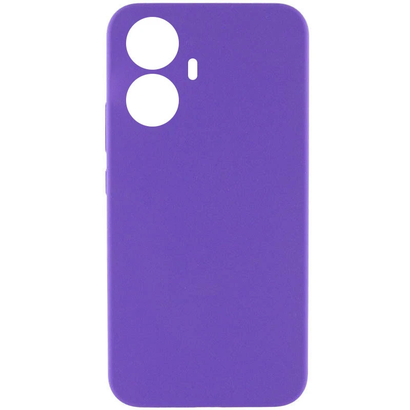 Чехол Silicone Case Lakshmi Premium з закритою камерою на Realme 10 Pro+ – Фиолетовый / Amethyst. Фото 1 из 3