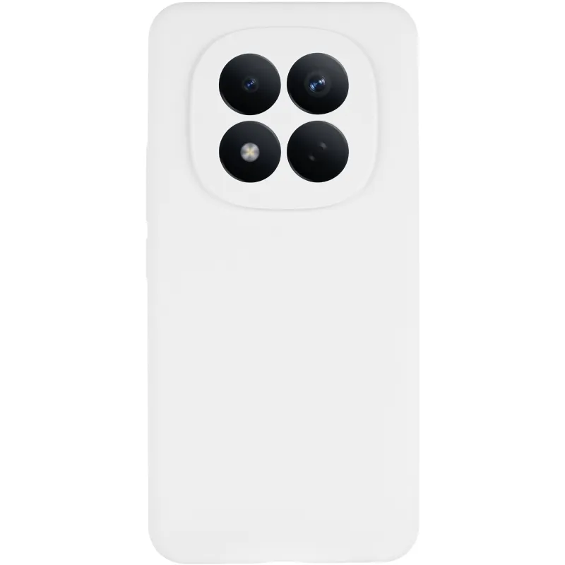Чехол Silicone Case Lakshmi Premium з закритою камерою на Xiaomi Redmi Note 14 Pro 5G – Белый / White. Фото 3 из 6