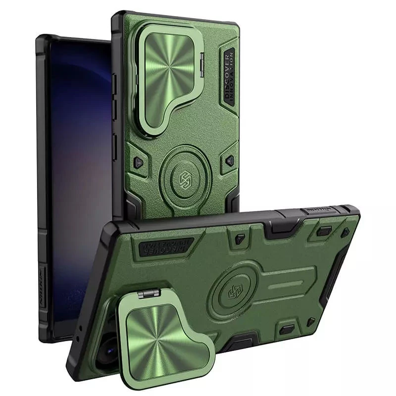 TPU+PC чехол Nillkin CamShield Armor Prop для Samsung Galaxy S25 Ultra – Dark Green. Фото 4 из 5