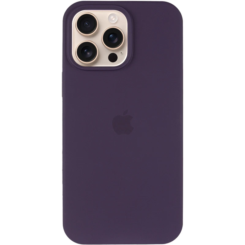 Чехол Silicone Case с закрытым низом для Apple iPhone 16 Pro Max – Фиолетовый / Elderberry. Фото 3 из 7