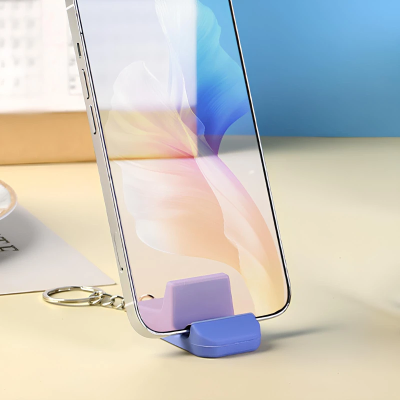 Брелок силіконовий підставка для телефону – Blue. Фото 2 з 2