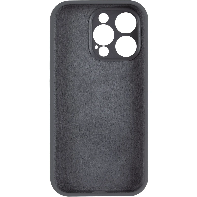 Чохол Silicone Case з захистом камери на Apple iPhone 13 Pro Max (6.7") – Сірий / Dark Gray. Фото 11 з 15