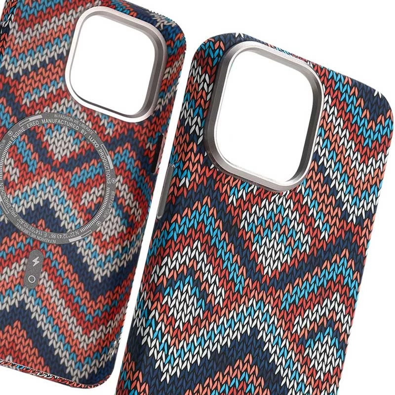 Пластикова накладка Neon Ornament with Magnetic Safe для Apple iPhone 15 Pro (6.1") – L. Фото 4 з 8