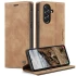 Кожаный чехол-книжка CaseMe Velvet Nubuck для Samsung Galaxy A36 5G – Brown. Фото 2 из 4