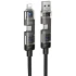 Дата кабель Hoco U151 Goldsmith 4in1 Type-C to USB/Type-C to Lightning 240W (1.2m) – Black. Фото 1 из 5