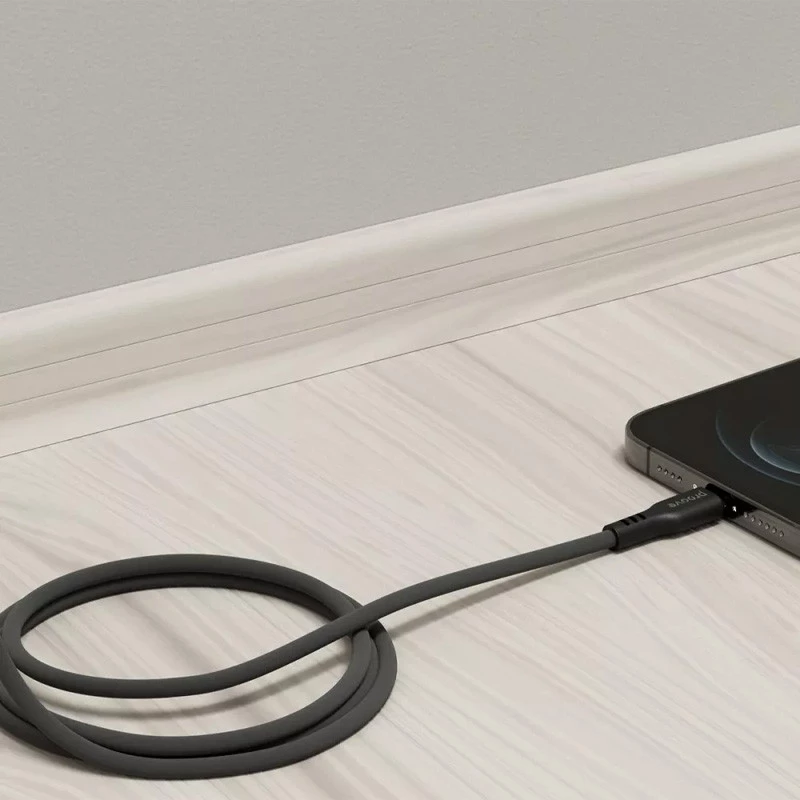 Дата кабель Proove Rebirth USB to Lightning 2.4A (1m) – Black. Фото 2 з 3