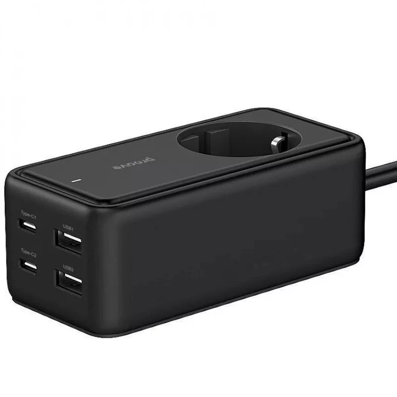 Мережевий фільтр Proove Power Strip Homester PD-03 1AC 65W (2xUSB+2xType-C) (1.5m) – Black. Фото 3 з 5