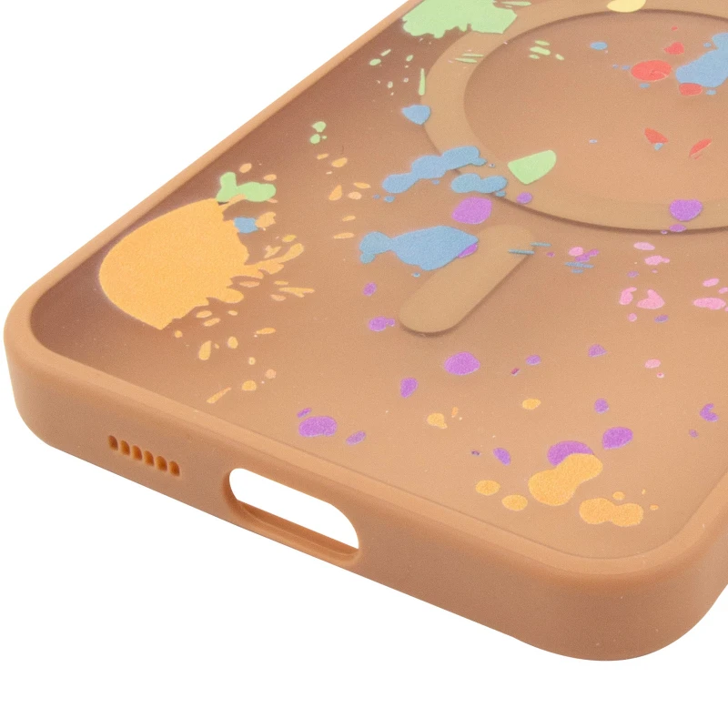 Чохол абстракція малювання з MagSafe на Samsung Galaxy S24+ – Desert gold. Фото 6 з 6