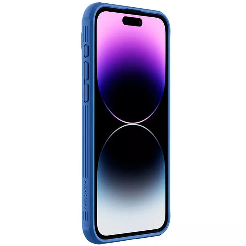 Пластиковая накладка Nillkin Pro со шторкой для камеры и магнитом для Apple iPhone 15 Pro (6.1") – Blue. Фото 4 из 7