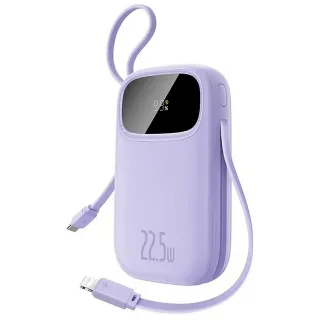 Портативний ЗП Power Bank Baseus EnerFill FC31 PD22.5W with cables 10000 mAh (PPQD3) — Nebula Purple