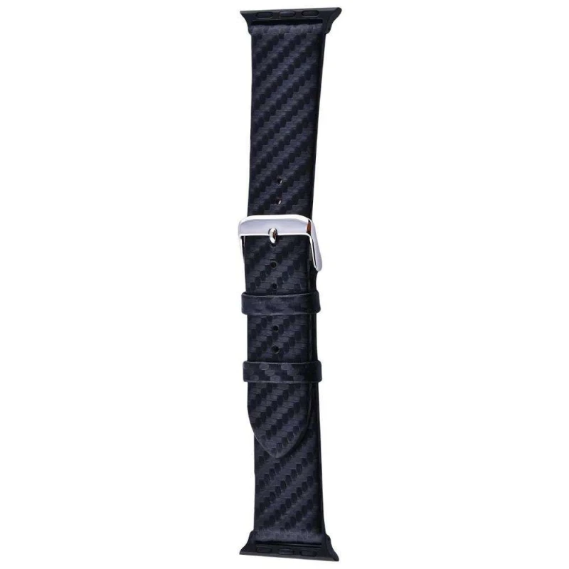 

Ремінець Leather + Carbon Imitation для Apple Watch 38 mm/40 mm
