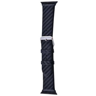 Ремінець Leather + Carbon Imitation для Apple Watch 38 mm/40 mm фото 1 з 2