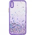 Чехол с блестками и защитой камеры для Apple iPhone XS Max (6.5") – Сиреневый. Фото 1 из 3