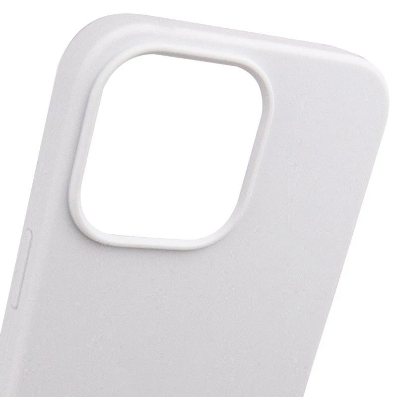 Чехол с закрытым низом Silicone Case для Apple iPhone 16 Pro Max – Белый / White. Фото 12 из 13