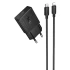 СЗУ Hoco N72 Speed ultra-thin PD20W (1USB-C) + кабель Type-C to Lightning – Black. Фото 1 из 4