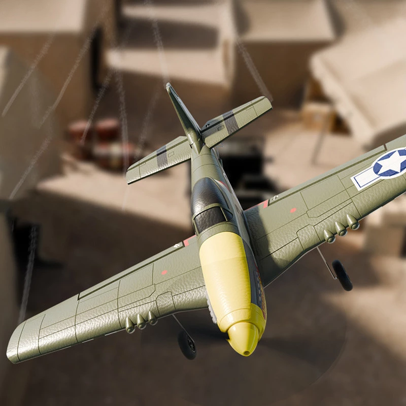 Літак на радіокеруванні SCHE W551 Four-channel Stunt Fighter – Green. Фото 3 з 6