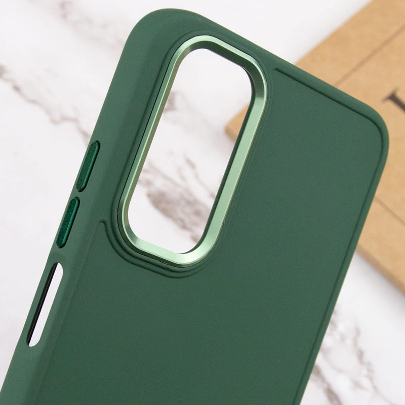 TPU чехол Bonbon с металлическими кнопками для Samsung Galaxy A54 5G – Зеленый / Pine green. Фото 5 из 5
