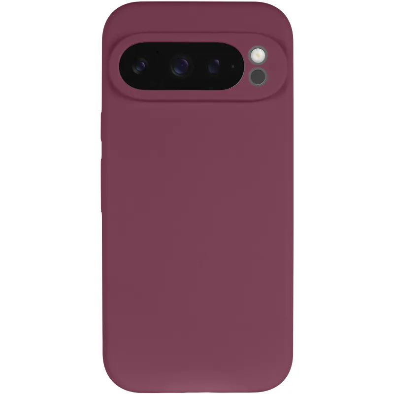 Чохол Silicone Case Lakshmi Premium із закритою камерою для Google Pixel 9 Pro – Бордовий / Plum. Фото 4 з 8