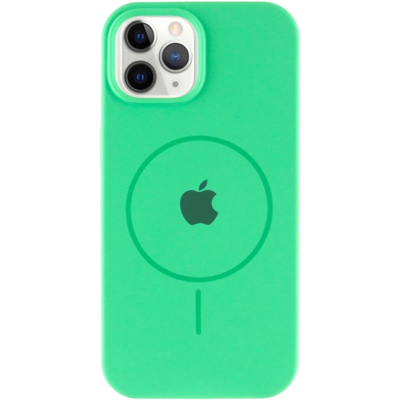 Чехол Silicone Armor Max with MagSafe для Apple iPhone 12 (6.1") – Зеленый / Spearmint. Фото 3 из 6
