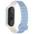 Ремінець Dual-color Magnetic для Xiaomi Mi Band 9/8 – Lilac Blue / White. Фото 3 з 8