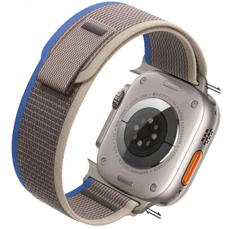 Ремінець Hoco WA14 Original series Apple watch (42/44/45/49mm) – Blue with Gray. Фото 4 з 8