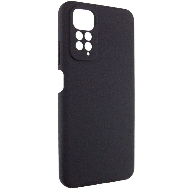 Чохол Silicone Case Lakshmi Premium із закритою камерою для Xiaomi Redmi Note 11 (Global) / Note 11S – Чорний / Black. Фото 4 з 11