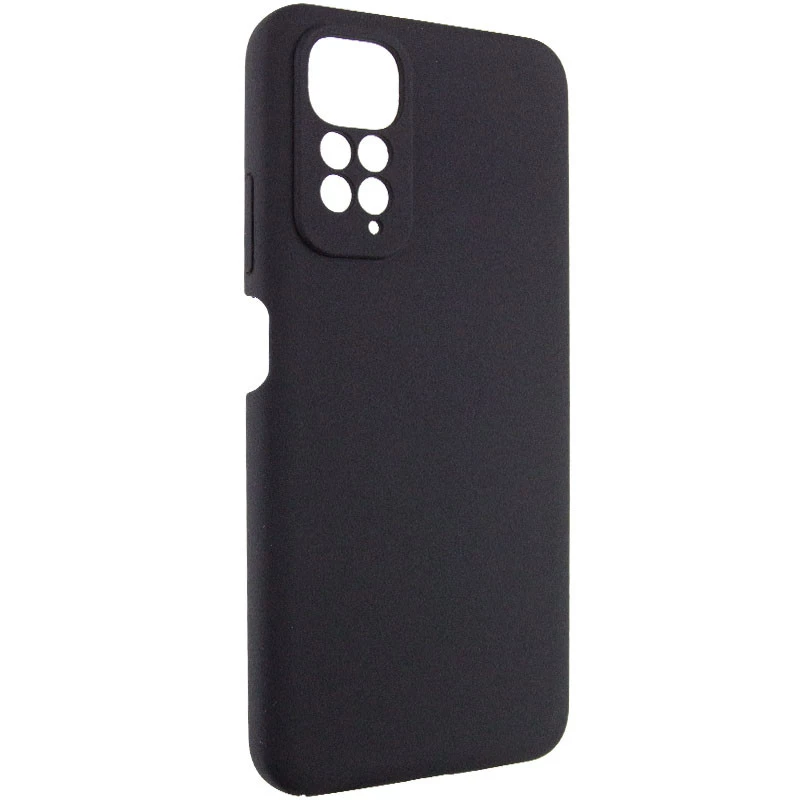 Чохол Silicone Case Lakshmi Premium з закритою камерою на Xiaomi Redmi Note 11 (Global) / Note 11S – Чорний / Black. Фото 4 з 11