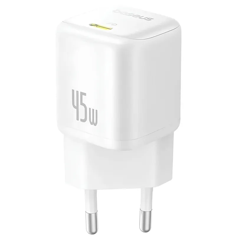 МЗП Baseus EnerFill FN22 Fast Charger PD45W (1USB-C) (E01233) – Moon White. Фото 1 з 3