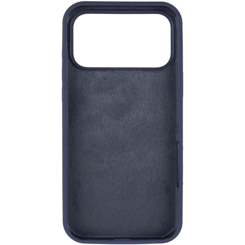 Чехол Silk Full Protective (AA) NO LOGO with Magnetic Fit для Apple iPhone 17 Pro (6.3") – Темно-синий / Midnight blue. Фото 4 из 4