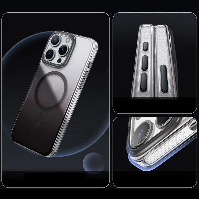 Чохол TPU+PC Shadow with MagSafe для Apple iPhone 14 Pro Max (6.7") – Black. Фото 3 з 8