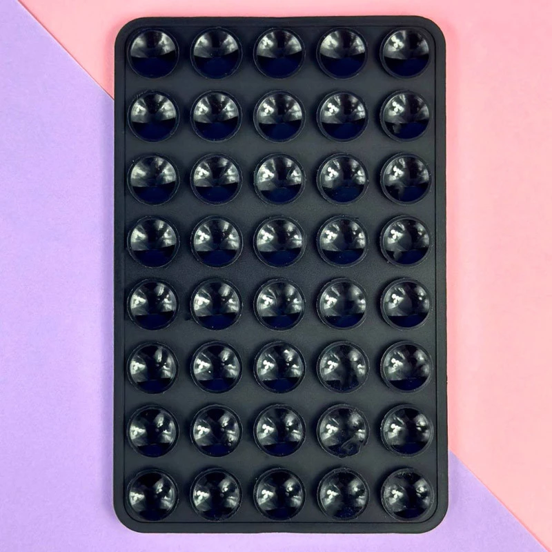 Держатель-присоска для телефона Double Side Silicone 100*64мм – Black. Фото 2 из 2