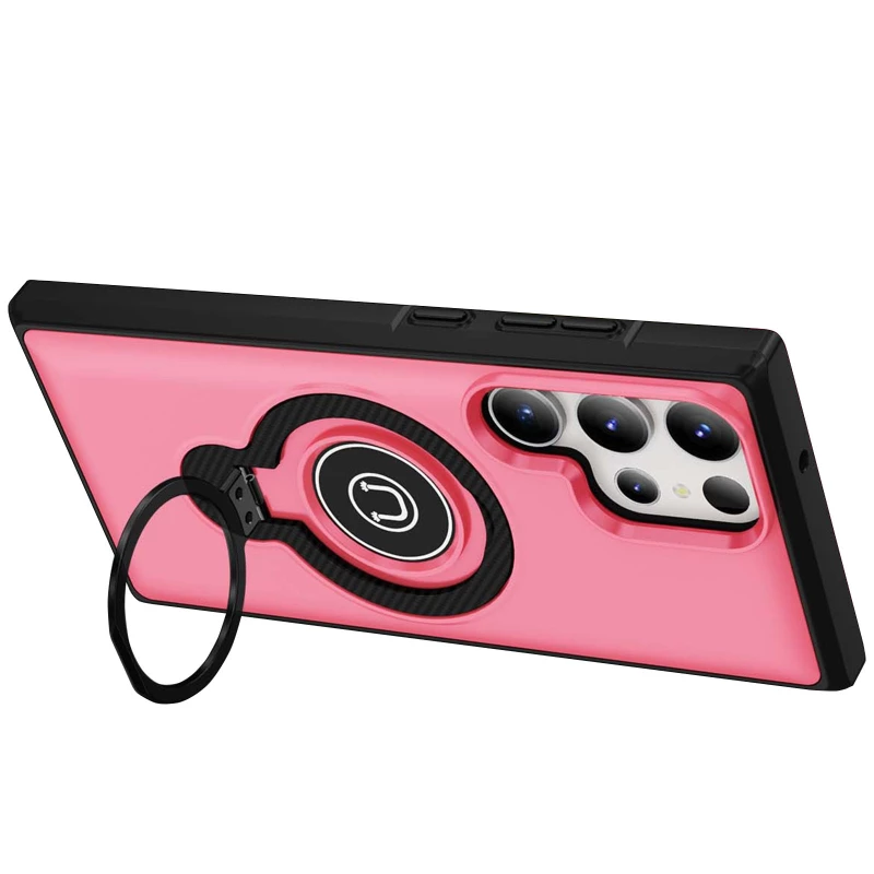 TPU+Textured PC Magnet для Samsung Galaxy S23 Ultra – Pink. Фото 2 з 4