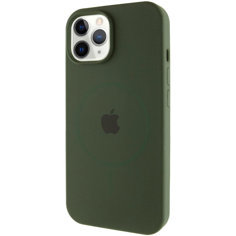 Чехол Silicone Armor Max with MagSafe для Apple iPhone 11 Pro Max (6.5") – Зеленый / Cyprus Green. Фото 3 из 15