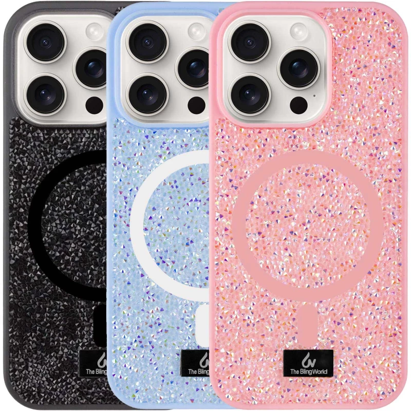 TPU чохол Bling World with MagSafe для Apple iPhone 15 Pro (6.1") фото 1 з 1
