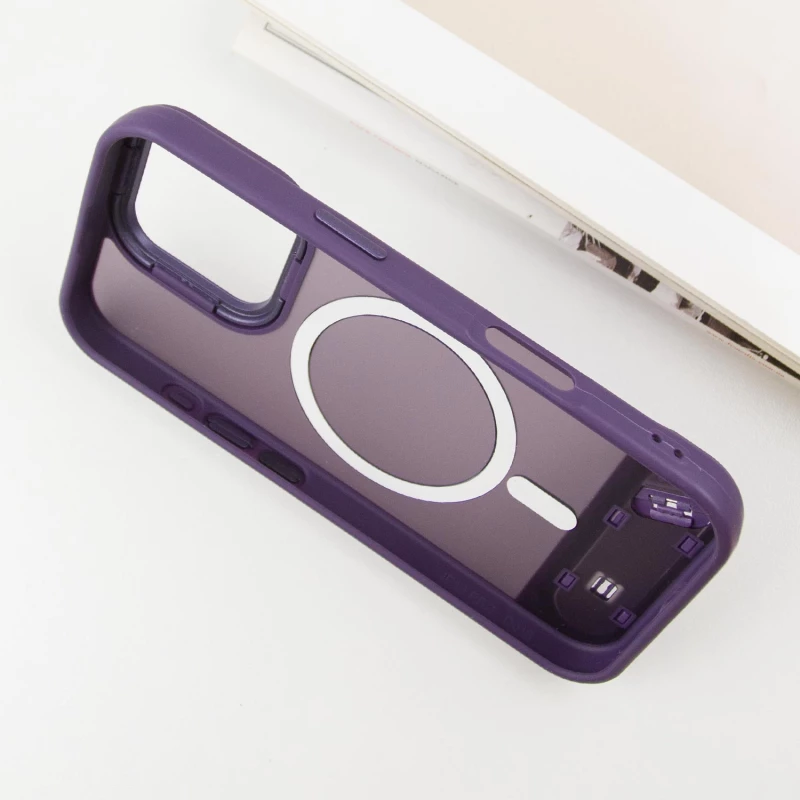 TPU+PC чехол Stand case для Apple iPhone 16 Pro Max – Purple. Фото 5 из 7