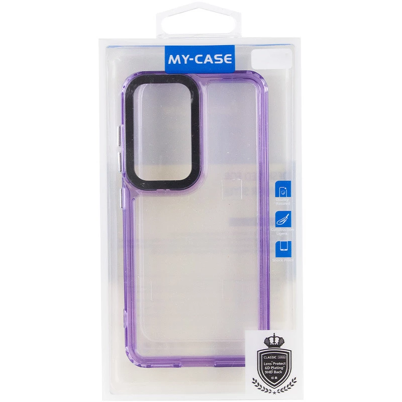 Кольоровий чохол TPU+PC на Samsung Galaxy S23 FE – Purple. Фото 7 з 7