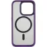 TPU+PC чохол Metal Buttons with Magnetic Fit для Apple iPhone 15 Pro Max (6.7") – Темно-фіолетовий / Dark Purple. Фото 6 з 8