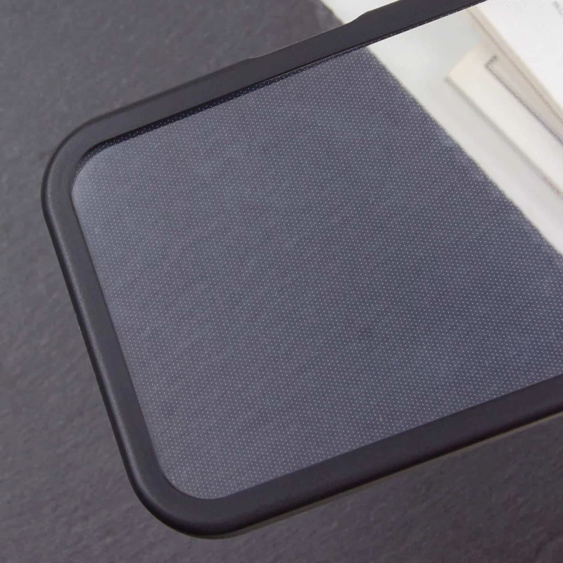 Прозорий силіконовий чохол з кольоровою на окантовкою на Apple iPhone 15 Pro Max (6.7") – Black. Фото 5 з 5