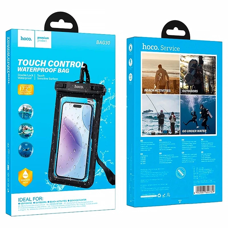 Водонепроникний чохол Hoco BAG30 Depth – Black. Фото 3 з 3