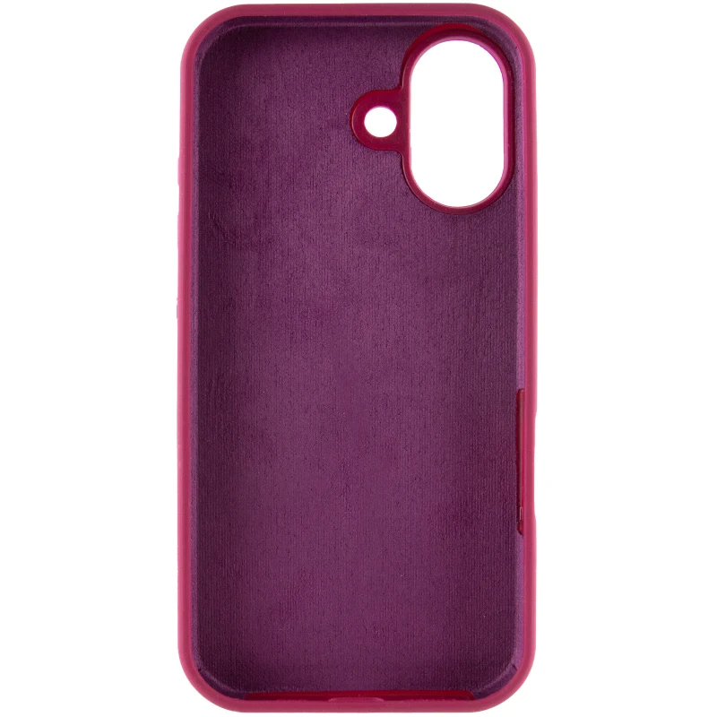Чехол Silicone Case с закрытым низом для Apple iPhone 16 Pro – Бордовый / Maroon. Фото 8 из 15