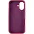 Чехол Silicone Case с закрытым низом для Apple iPhone 17 (6.3") – Бордовый / Maroon. Фото 5 из 7