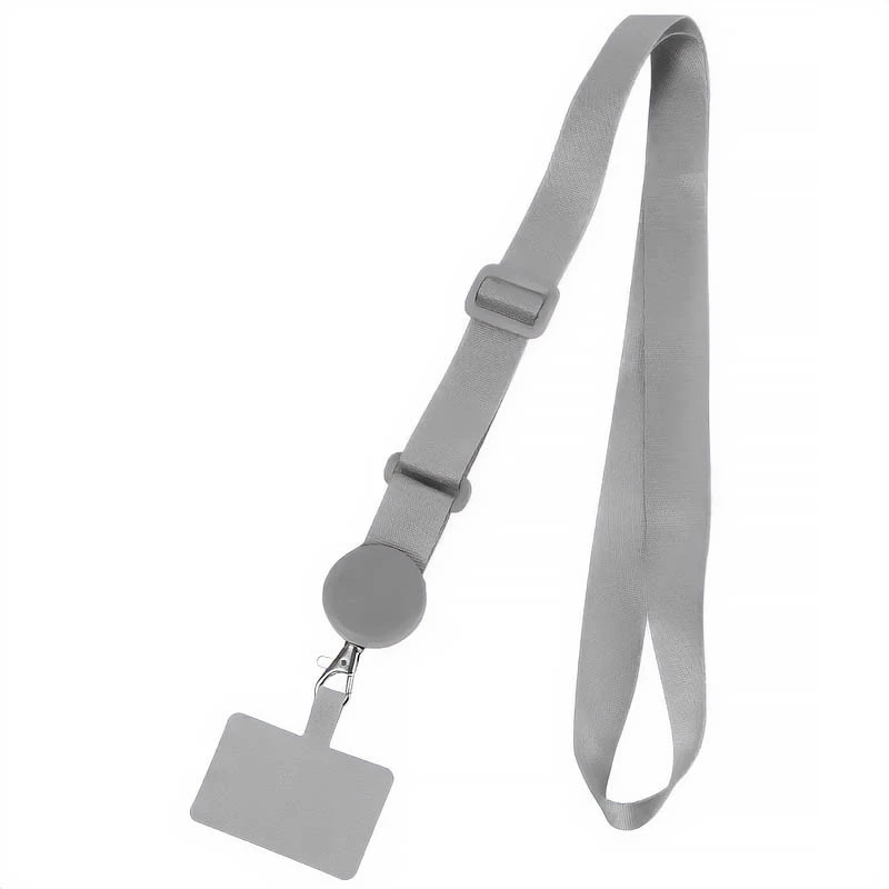 Шнурок широкий Round Clip (2см) 120см – silver. Фото 1 из 2