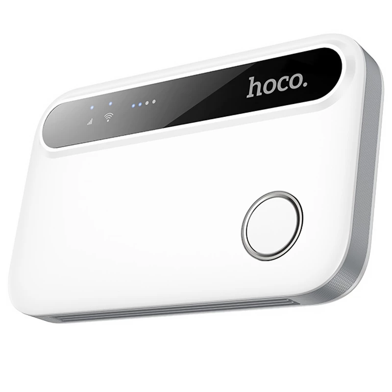 Портативний модем WiFi роутер Hoco HI41 150Mbps (Micro SIM) 2100 mAh – White. Фото 1 з 6