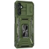 Ударостійкий чохол Square Ring зi шторкою на камеру на Samsung Galaxy S23 FE – Оливковий / Army Green. Фото 5 з 5