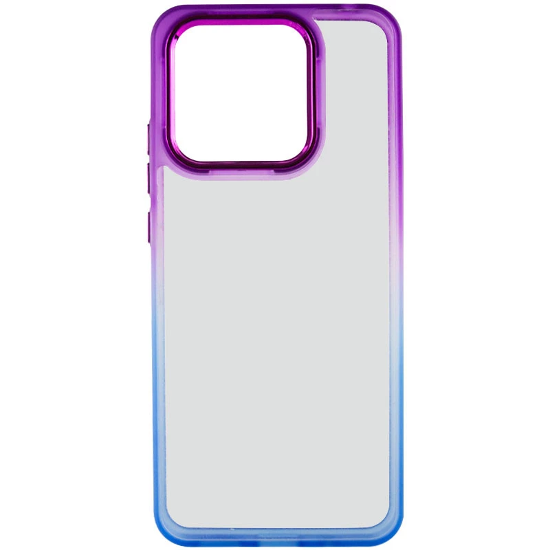 Силіконовий чохол фреш на Xiaomi Redmi 12 – Синій / Фіолетовий. Фото 4 з 9