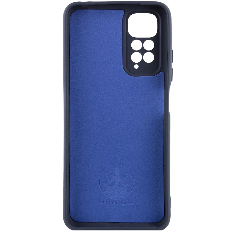 Чохол Silicone Case Lakshmi Premium із закритою камерою для Xiaomi Redmi Note 11 (Global) / Note 11S – Темно-синій / Midnight blue. Фото 4 з 11